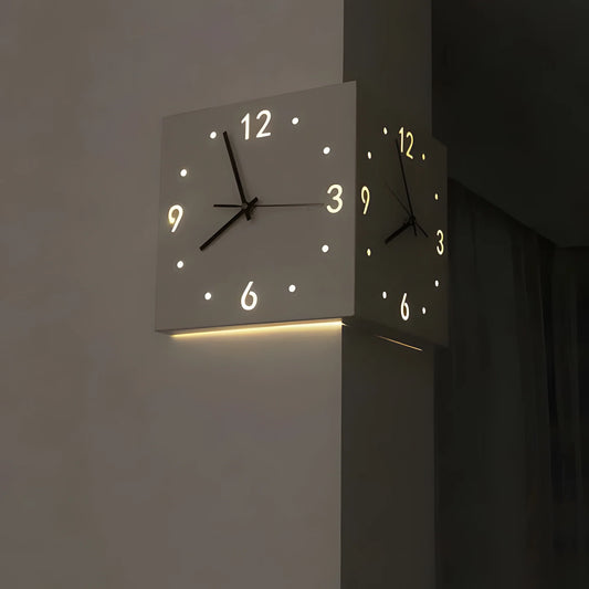 Motion Sensor Backlit Corner Clock